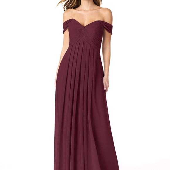 NWT Azazie Kaitlynn in Cabernet - Picture 7 of 9